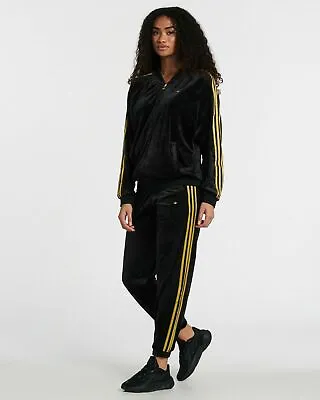 $220 • Buy Adidas Women's Originals Monogram TrackSuit In Velvet (Jacket & Pant)