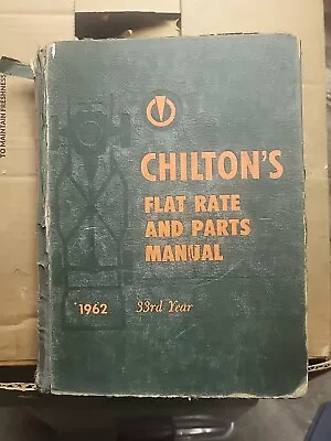 1962 Chilton's Motor/Age Auto Labor Guide And Parts Manual - 33rd Year  • $15.40