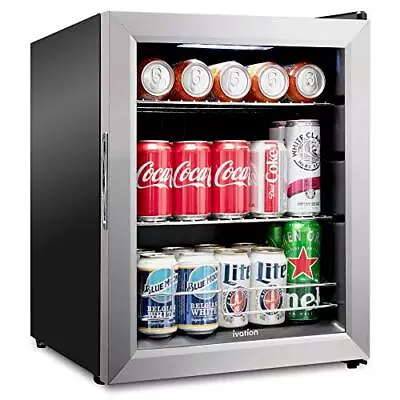 Ivation 62  Can Beverage Refrigerator Freestanding Ultra-Cool Mini Drink Fridge • $181.99