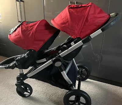 £450 • Buy Red Citi Select Baby Jogger Tandem/double/single Pram/pushchair With Extras