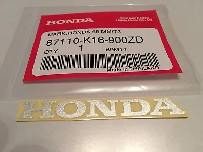 Genuine Honda 65mm Decal/Sticker Silver Part Number 87110-K16-900ZD • £4.99