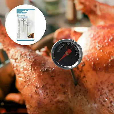£2.49 • Buy 2 X Mini Meat Thermometer Kitchen Probe Temperature Cooking Baking Turkey Tool