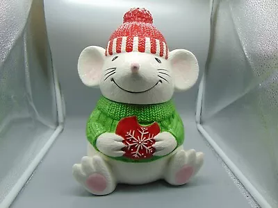 Homeworx Christmas Mouse Cookie Jar MINT • $89.99