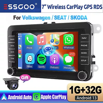 7  Carplay Car Stereo Radio Android 13 GPS Head Unit AHD For VW GOLF Passat Polo • $104.49
