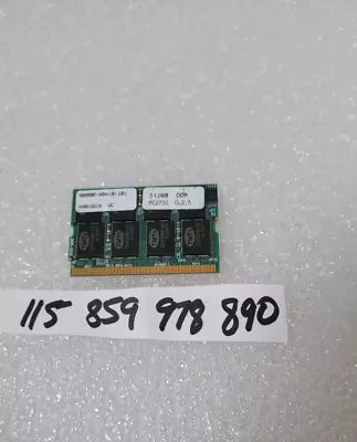 512mb 1rx8  Pc  Ddr1 333  Pc2700  172pin Micro-dimm  Non-ecc  Single Rank  64x8 • $39.99