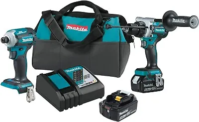 Makita XT288T 18V LXT® Lithium-Ion Brushless Cordless 2-Pc. Combo Kit (5.0Ah) • $340