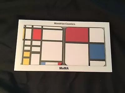 Piet Mondrian MOMA Museum Modern Art Coasters 4 Modernist Vtg NOS • $19.99