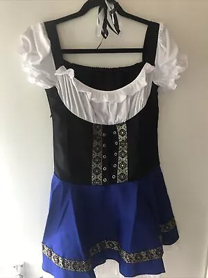 £13.99 • Buy Women's Oktoberfest Beer Girl Maid Fancy Costume German Bavarian Dirndl Dress
