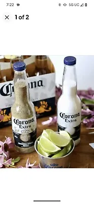 CORONA SALT AND PEPPER SHAKERS (1 Pair Of 7oz Coronita Extra Bottles And Caps) • $6