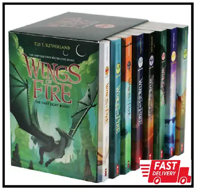 Wings Of Fire: 8 Book Box Set By Tui T. Sutherland - Books 1 To 8 - Free Shippin • $41.82