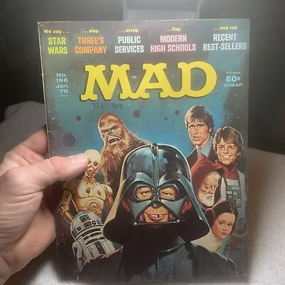 Mad Magazine January 1978 No. 196 Star Wars Movie Beautiful Copy Vintage Comic • $29.99