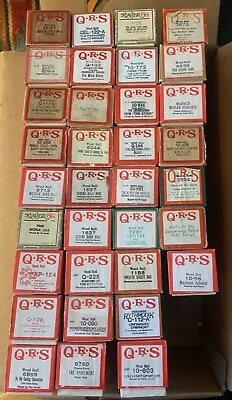 QRS Player Piano Word Rolls Lot Of 10 For $10.00 (please Send Your Choices) • $1
