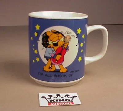 VTG Enesco Garfield Cat As Elvis Coffee Cup 1978 Cartoon Coffee Ceramic Mug NOS  • $23.99