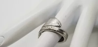 Flower Stratford Silver Plate Co Speacial Vintage Wrap Ring Handmade Size 6.5 • $21.89