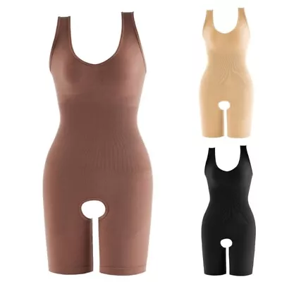 Women Bodybuilding Girdle Belly Contracting Breasts Push Up Open Crotch Corset • $17.11