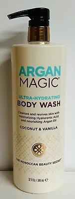 Argan Magic ~ Coconut & Vanilla Ultra-Hydrating Body Wash 32 Fl Oz • $32.99