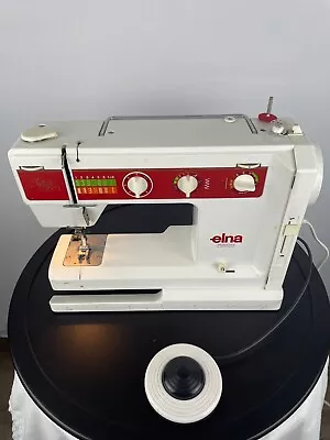 Elna Jubilee Sewing Machine With Air Foot Pedal WORKING • $125