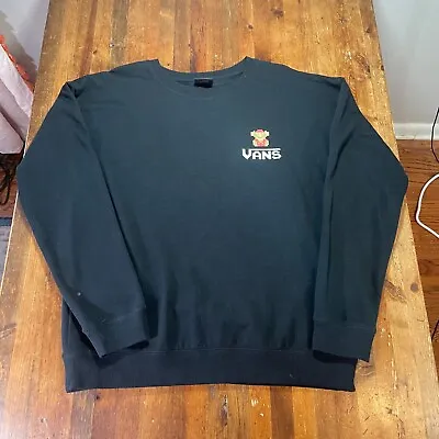 Vans X Nintendo Sweatshirt Mens Medium Black Pullover Casual Game Over • $24.99