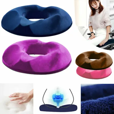Memory Foam Seat Cushion Donut Cushion For Pressure Relief Sitting Pillows • £15.13