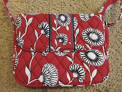 Vera Bradley RED Deco Daisy  Crossbody Bag Purse • $16.99