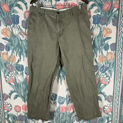 Dockers Men's Flat Front Straight Leg Chino Ankle Pants Field Khaki Size 36 X 29 • $15.99