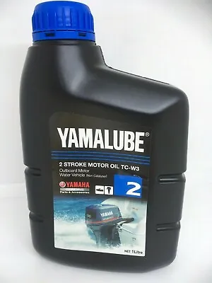 YAMAHA Genuine Yamalube 2 Stroke Outboard Motor Oil TC-W3 1 Litre *NEW* Marine • $29