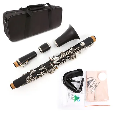 Professional Clarinet Ebonite Eb Key Clarinet E Flat Good Sound Case Ekey • $159