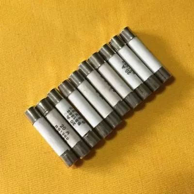 Brand New 10x MICROWAVE 20A CERAMIC FUSE 250V AGC20A 6x30mm High Quality • £2.82