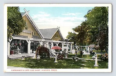 Postcard Massachusetts Cape Cod MA Hyannis Carboner's Antique Shop 1930s • $8