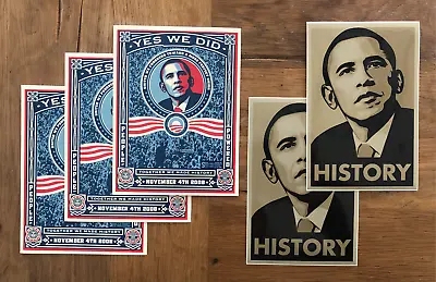 Shepard Fairey OBEY2008 Barack Obama HOPE Campaign  Stickers Lot Of 5 • $35