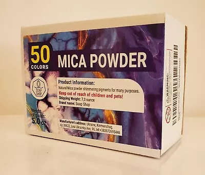 Mica Powder 50 Colors Pigment Soap Make-up Epoxy Resin - Soap Shop-NIB Sealed • $13.95
