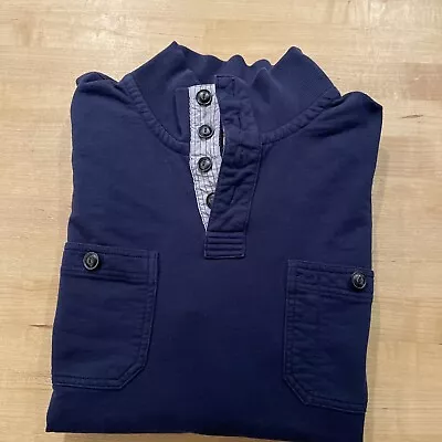 Lucky Brand Navy Long Sleeve Polo. XL • $17.99