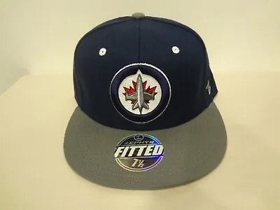 VTG NHL Winnipeg Jets LOGO Fitted 7 1/2 Cap Hat 90s Zephyr NEW NWT Wool Blend • $24.99