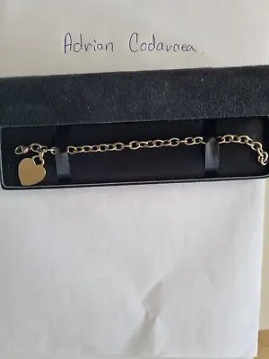 Tiffany&Co. Tiffany 18ct Yellow Gold Medium Heart Tag Bracelet • £3300