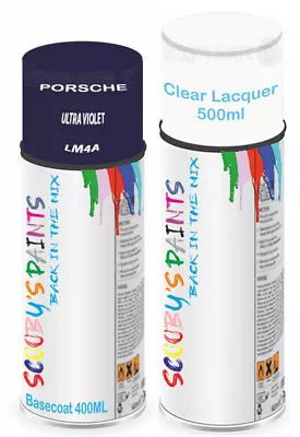 For Porsche Aerosol Paint Spray Ultra Violet Lm4A Car Scratch Fix Repair Lacquer • £23.40