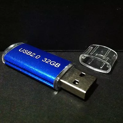 New 32GB 32G USB 2.0 Memory Stick Flash Mini Thumb Drive BLUE USA SELLER!  • $6.99