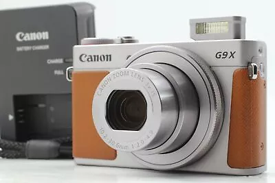 [ MINT ] Canon PowerShot G9X 20.2 MP Digital Camera Silver Brown From JAPAN • £367.13