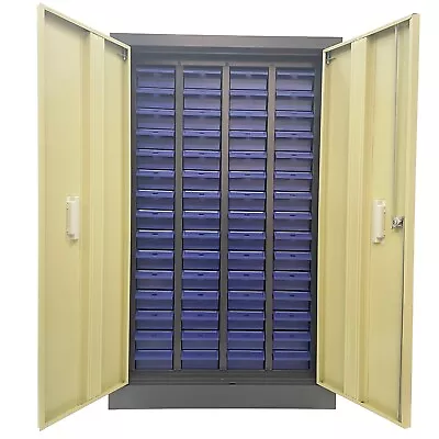 Keys Parts Cabinet Bolt And Nut Cabinet 60 Drawers Storage Bins With The Door • $321