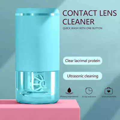 Auto Cleaner Care Ultrasonic Contact Lens Case Rechargeable USB Cleaning Machine • $16.98