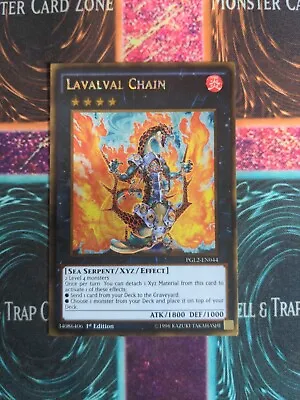 Yu-Gi-Oh! Lavalval Chain PGL2-EN044 1st Edition Gold Rare NM C3/ • $3.90