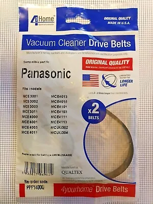 Panasonic MC-E3001 MC-E3002 MCUG302 Vacuum Cleaner Drive Belts X 2 Packet • £4.99
