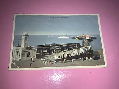 MARINE PIER   - MARGATE - KENT Postcard B10 842 • £0.99