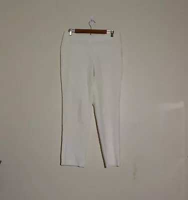 J Jill Causal Apparel Women Stretch Cotton Pull On Pants Straight Leg Size 10 • $21.10