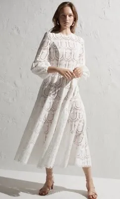 Zimmermann Wayfarer Embroidery Long Dress Size 2 • $1400