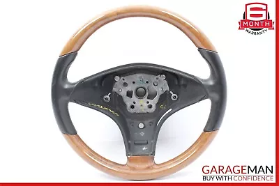 09-12 Mercedes R171 SLK300 SL550 SLK350 3 Spoke Steering Wheel Black Wood • $276