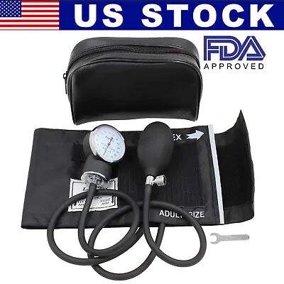 Sphygmomanometer Manual Arm Blood Pressure Monitor BP Cuff Gauge Tester Machine • $13.99