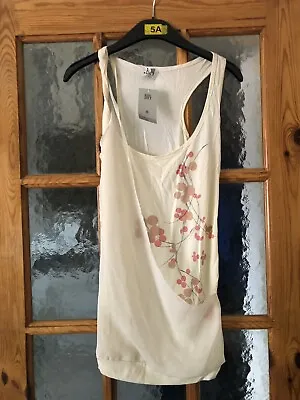 £7 • Buy Bay Trading Oriental Style Woven Cream Top Size 8 BNWT