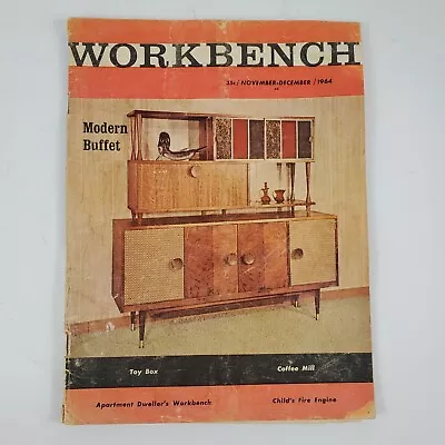 Workbench Magazine Issue Nov-Dec 1964  Vintage Toy Box Coffee Mill Fire Truck • $14.95