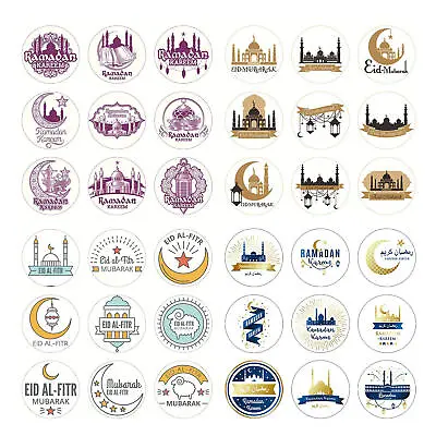 90PCS Eid Mubarak Ramadan Paper Sticker Label Seal Islamic Muslim Party Decor • $12.69