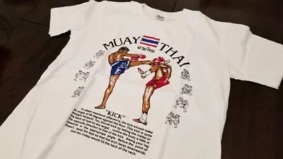 Muay Thai T-shirt Size M (youth) Shoulder Width 16   • $16.99